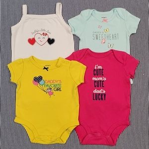🟡 4 PACK • SZ 3MO • Onesies 🟡
